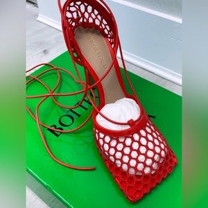 Bottega Veneta Mesh Stretch Sandals